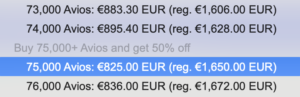 Finnair Plus Avios 50% Discount Rate Examples